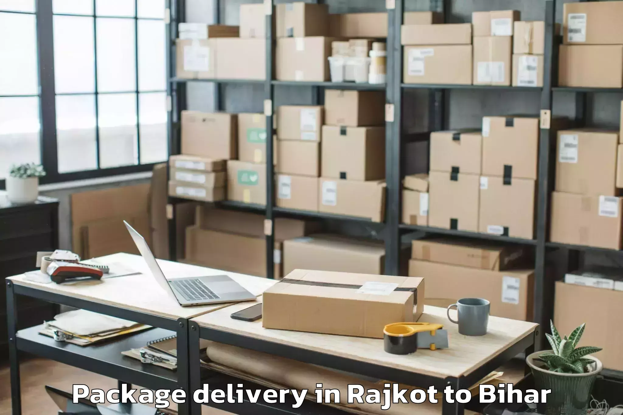 Book Rajkot to Manjhaul Package Delivery